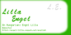 lilla engel business card
